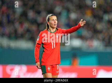 1 agosto 2023: Pinto Tatiana (Portogallo) guarda durante una partita, a. Kim Price/CSM (immagine di credito: © Kim Price/Cal Sport Media) Foto Stock