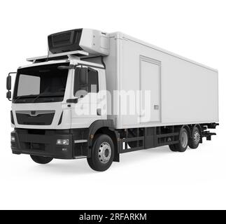 Camion Frigo isolato Foto Stock