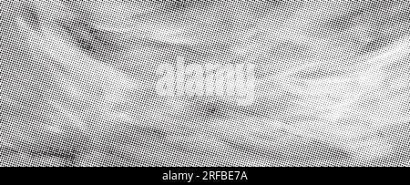 Colore bianco e nero variazioni di mezzitoni sfondo texture. Illustrazione astratta della trama dei mezzitoni di tipo giornale, immagine vettorizzata di pennellate Illustrazione Vettoriale
