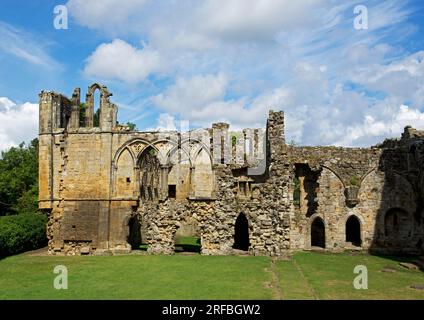 Easby Abbey, vicino a Richmond, North Yorkshire, Inghilterra, Regno Unito Foto Stock