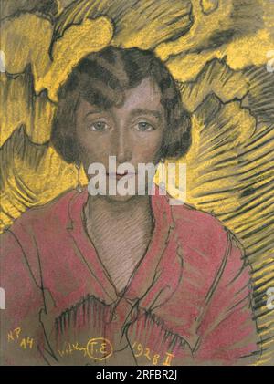 Ritratto di una donna. 1928 di Stanisław Ignacy Witkiewicz Foto Stock