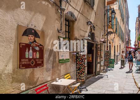 Casa Bonaparte, Rue Saint-Charles, bar, Museo, Ajaccio, Korsika, Frankreich, Europa Foto Stock