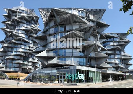 The Kaktus / Cactus Towers o Esbjerg Towers Apartment building (2019), Esbjerg, Danimarca. Foto Stock