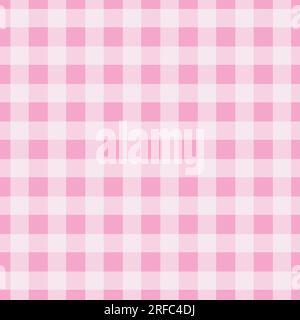Motivo Vichy rosa per la stampa di abiti o tovaglie Illustrazione Vettoriale