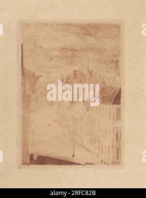 Van Iseghemlaan, Ostenda 1889 di James Ensor Foto Stock