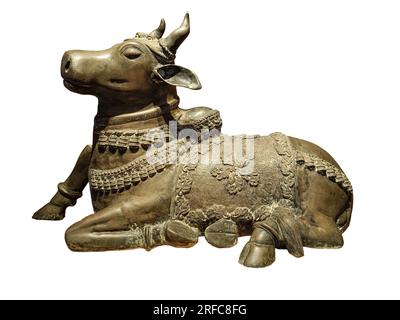 Nandi Bull, il giro di Shiva Foto Stock