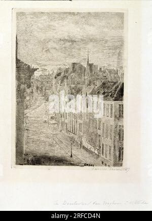 De Van Iseghemlaan a Ostenda 1889 di James Ensor Foto Stock