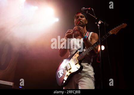 l.a edwards si esibisce dal vivo all'o2 ritz manchester uk, 16 luglio 2023 Foto Stock