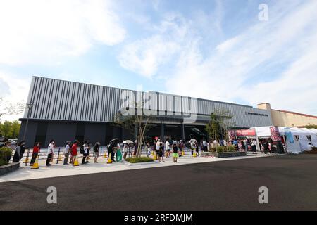 Gunma, Giappone. 2 agosto 2023. Vista generale Basket : pallacanestro maschile International friendly game tra il Giappone 79-72 nuova Zelanda all'Open House Arena Ota di Gunma, Giappone . Crediti: Naoki Morita/AFLO SPORT/Alamy Live News Foto Stock