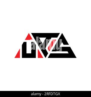 Logo UAS triangolare a lettera con forma triangolare. Monogramma di design con logo triangolare UAS. Modello di logo vettoriale triangolare UAS di colore rosso. UAS triangul Illustrazione Vettoriale