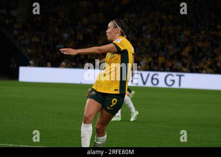 Suncorp Stadium, Brisbane - luglio 27 2023: Caitlin Foord contro Nigeria nella Coppa del mondo femminile 2023 Foto Stock