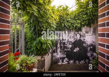 Francia, Yonne, Saint-Sauveur-en-Puisaye, luogo di nascita di Sidonie-Gabrielle Colette, nota come Colette, nato il 28 gennaio 1873, 8 rue de l'hospice (ora rue colette) Foto Stock