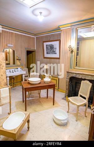 Francia, Seine et Marne, Champs sur Marne, il castello, il bagno Foto Stock