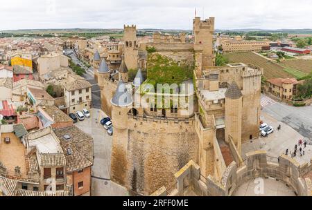 Spagna, Navarra, Olite, Palazzo reale (Palacio Real) Foto Stock