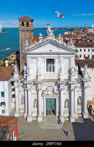 Italia, Veneto, Venezia dichiarata Patrimonio dell'Umanità dall'UNESCO, chiesa di Santa Maria Assunta o chiesa dei Gesuiti Foto Stock