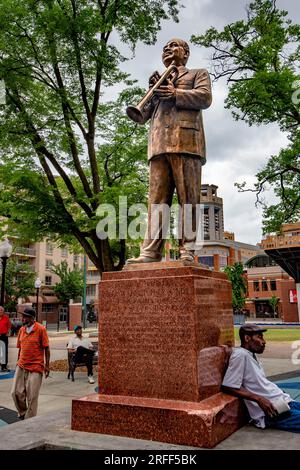 Stati Uniti, Tennessee, Memphis, Beale Street, William Christopher Handy il padre del blues Foto Stock