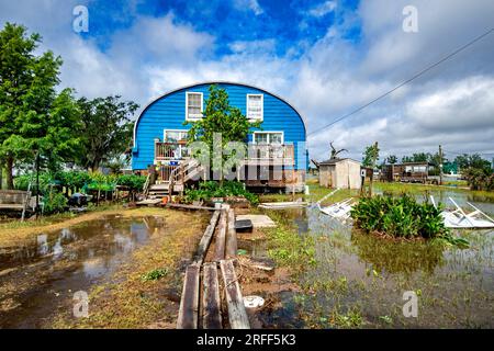 Stati Uniti, Louisiana, Abbeville, inondazioni nel bayou Foto Stock