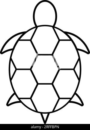 modello logo illustrazione vettoriale icona tartaruga Illustrazione Vettoriale