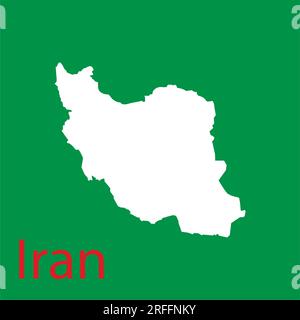 icona mappa iran disegno illustrativo vettoriale Illustrazione Vettoriale