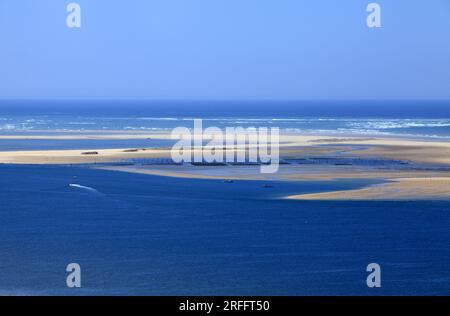 La Dune du Pyla, la più alta d'Europa, situata nel sud-ovest della Francia nel dipartimento della Gironda. Arcachon, Gironde, Francia Foto Stock