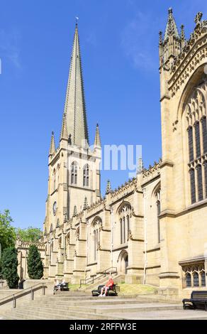 Cattedrale di Wakefield Wakefield Northgate Wakefield centro città Wakefield Yorkshire Inghilterra Regno Unito GB Europa Foto Stock