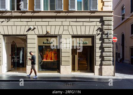 Roma, Lazio, Italia, il negozio Bvlgari in via condotti a Roma. Solo editoriale. Foto Stock