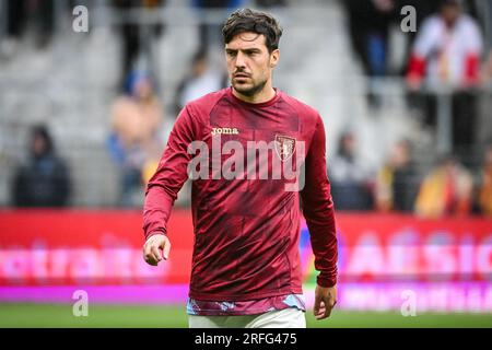 Simone VERDI del Torino durante la partita di calcio amichevole pre-stagionale tra RC Lens e Torino FC il 2 agosto 2023 allo stadio Bollaert-Delelis di Lens, Francia Foto Stock