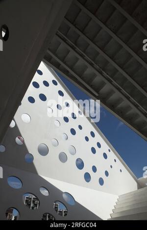 La Sailing Tower, Aarhus docklands, Danimarca. Foto Stock