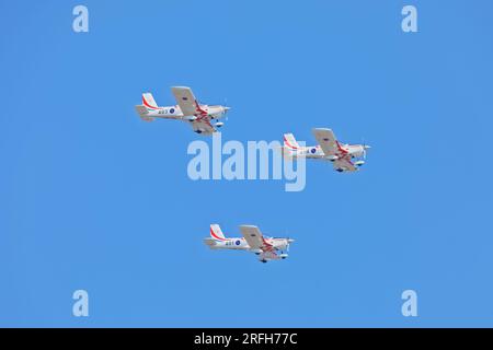 Visualizzazione acrobatica durante l'operazione Storm Celebration Foto Stock