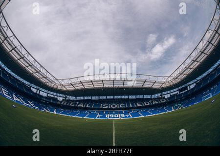 Campo di calcio reale Arena, dove gioca Real Sociedad de Futbol, a San Sebastian (Spagna). Foto Stock