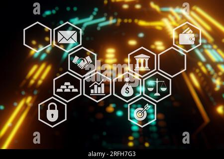 Concetto di gestione delle risorse. Semplificate le operazioni e massimizzate il ROI con strategie complete di gestione delle risorse. Foto Stock