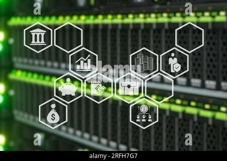 Concetto di gestione delle risorse. Semplificate le operazioni e massimizzate il ROI con strategie complete di gestione delle risorse. Foto Stock