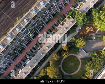 Rowley Way, Alexandra e Ainsworth estate, North West London, Camden, Inghilterra, Regno Unito Foto Stock