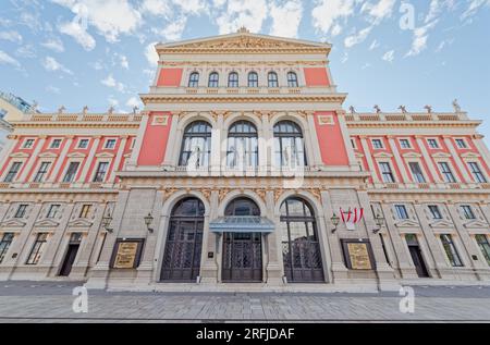 Palazzo Musik Verein edificio neoclassico a Vienna Austria Foto Stock