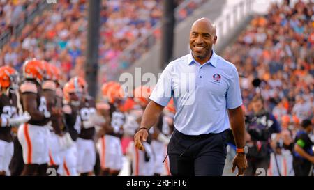 Latrobe, Pennsylvania, USA. 30 luglio 2023. Ronde Barber durante il training camp dei Pittsburgh Steelers a Latrobe, Pennsylvania. Jason Pohuski/CSM/Alamy Live News Foto Stock