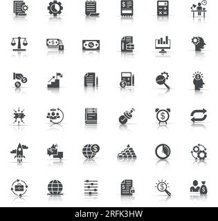 Icona business linea sottile in stile piatto. Denaro, persone, illustrazione del vettore di traccia del documento su sfondo bianco isolato. Diagramma di freelancer lineare Illustrazione Vettoriale