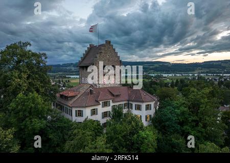 USTER, ZH, SVIZZERA - 3. Agosto 203. Castello di Uster, Svizzera, Cantone di Zurigo. Schloss / Burg a Uster / ZH, Schweiz Foto Stock