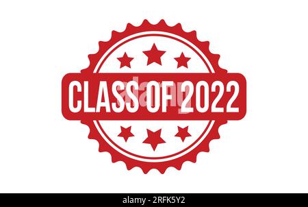 Vettore di tenuta grunge in gomma classe 2022 Illustrazione Vettoriale