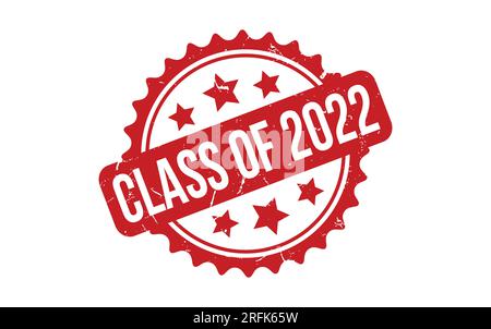Vettore di tenuta grunge in gomma classe 2022 Illustrazione Vettoriale