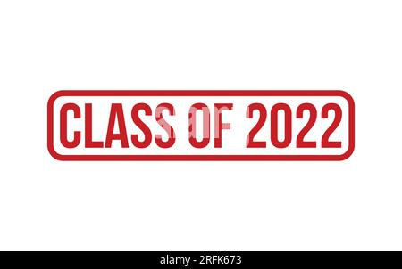 Classe rossa di 2022 sigilli in gomma Vector Illustrazione Vettoriale