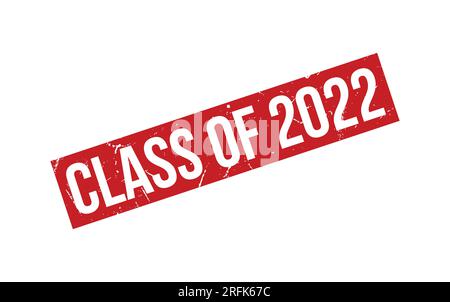 Classe rossa di 2022 sigilli in gomma Vector Illustrazione Vettoriale