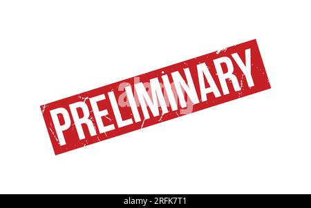 Vettore di tenuta del timbro in gomma preliminare Illustrazione Vettoriale