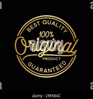 Prodotto della migliore qualità. Modello di progettazione del prodotto originale al 100%. Vettore e illustrazione. Illustrazione Vettoriale