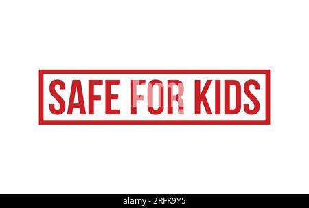 Vector sigillo in gomma Safe for Kids Illustrazione Vettoriale