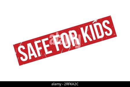 Vector sigillo in gomma Safe for Kids Illustrazione Vettoriale