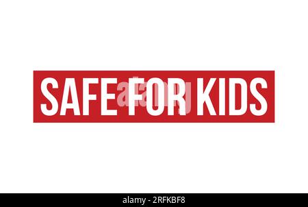 Vector sigillo in gomma Safe for Kids Illustrazione Vettoriale
