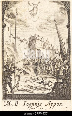 "Jacques Callot, il martirio di San Giovanni Evangelista, c. 1634/1635, incisione, collezione Rosenwald, 1949.5,374" Foto Stock