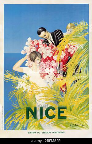 Leonetto Cappiello, poster di viaggio Nizza. 1927 Foto Stock