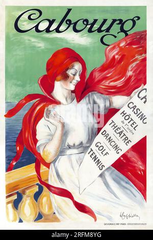 Cabourg. Poster di viaggio. Poster pubblicitario vintage di Leonetto Cappiello Foto Stock