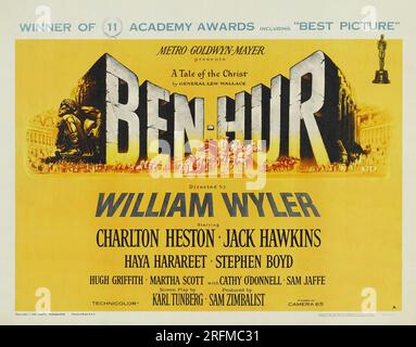 Ben-Hur 1959 è una American epico dramma storico film diretto da William Wyler e interpretato da Charlton Heston, Stephen Boyd e Jack Hawkins. Un remake del 1925 il film muto con lo stesso nome, Ben-Hur è stato adattato da Lew Wallace's 1880 Romanzo Ben-Hur: un racconto del Cristo. Foto Stock